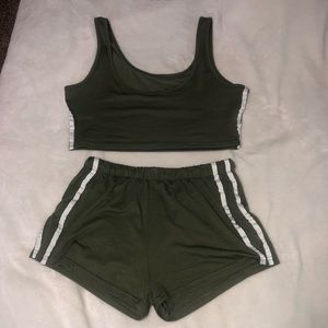 Dark green two piece set